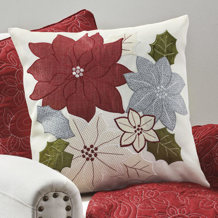 Picture of Natures Poinsettia Pillow Cover