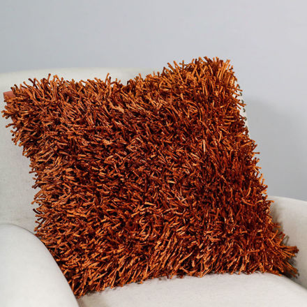 Picture of Shag Pillow Cover, Rust