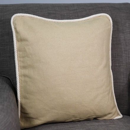 Picture of Rope Cord Pillow Cover, Tan